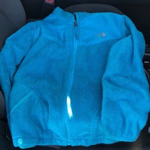 Super soft girls north face full zip jacket
